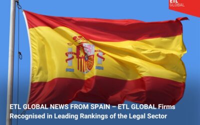 ETL GLOBAL NEWS FROM SPAIN – ETL GLOBAL Firms Recognised in Leading Rankings of the Legal Sector