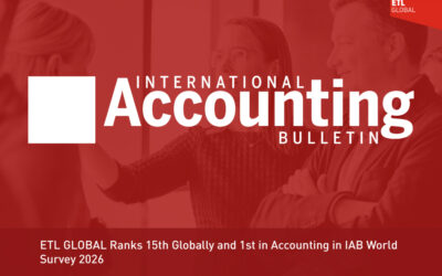 ETL GLOBAL Ranks 15th Globally and 1st in Accounting in IAB World Survey 2026